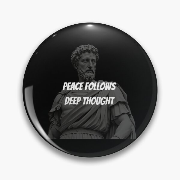 Item preview, Peace Follows Deep Thought - Marcus Aurelius Stoic Clothing | Marcus Aurelius Artwork designed and sold by LexaArtworks.