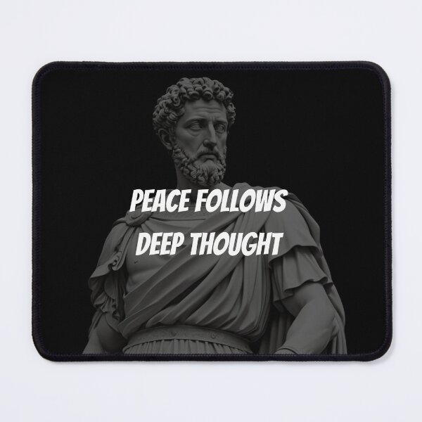 Item preview, Peace Follows Deep Thought - Marcus Aurelius Stoic Clothing | Marcus Aurelius Artwork designed and sold by LexaArtworks.