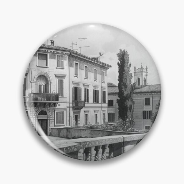 Item preview, Romantic Italian Villa Landscape designed and sold by ArgentoArt.