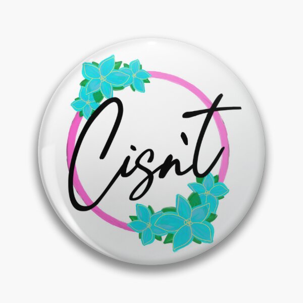 Item preview, “Cisn’t” Floral Wreath – Beautifully Not Cis designed and sold by Non-Binary-Art.