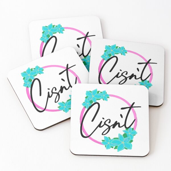 Item preview, “Cisn’t” Floral Wreath – Beautifully Not Cis designed and sold by Non-Binary-Art.
