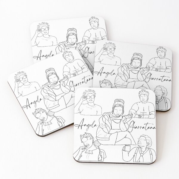 Item preview, Angela Giarratana Smosh Mashup of Characters Outline Design designed and sold by Non-Binary-Art.