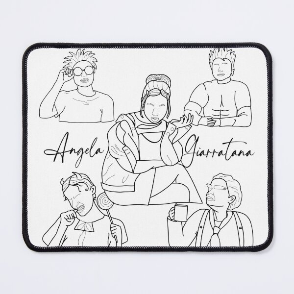 Item preview, Angela Giarratana Smosh Mashup of Characters Outline Design designed and sold by Non-Binary-Art.