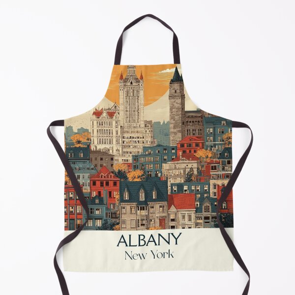 Item preview, Albany New York Vintage Travel Poster | Upstate NY Art designed and sold by TuncGK.