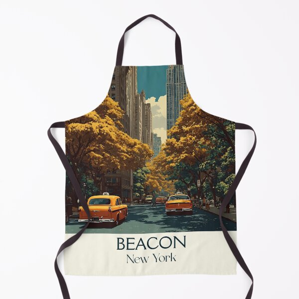 Item preview, Beacon New York Retro Poster | Hudson Valley Art designed and sold by TuncGK.