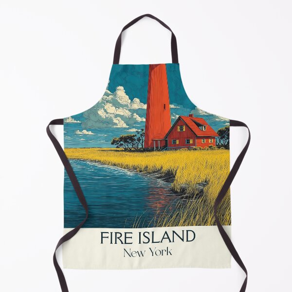 Item preview, Fire Island New York Vintage Poster | Lighthouse Art designed and sold by TuncGK.