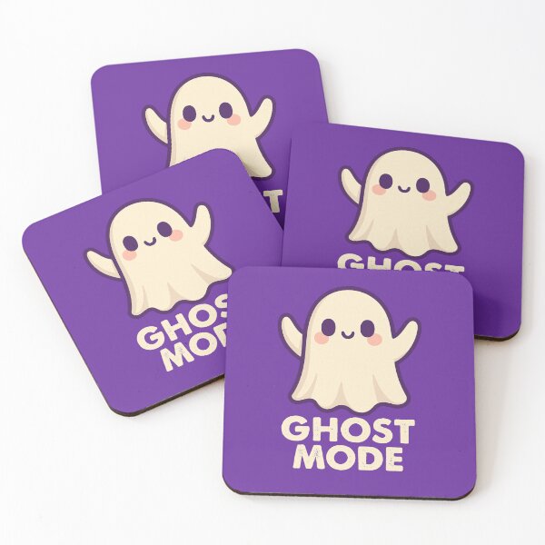 Item preview, Ghost Mode Activated – Funny Minimalist Spirit Design designed and sold by LaserKey.