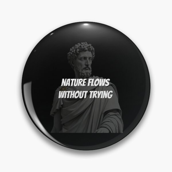Item preview, Nature flows without trying - Marcus Aurelius Stoic Clothing | Marcus Aurelius Stoicism Artwork designed and sold by LexaArtworks.