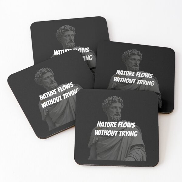 Item preview, Nature flows without trying - Marcus Aurelius Stoic Clothing | Marcus Aurelius Stoicism Artwork designed and sold by LexaArtworks.
