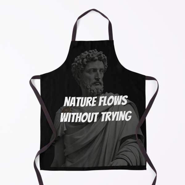 Item preview, Nature flows without trying - Marcus Aurelius Stoic Clothing | Marcus Aurelius Stoicism Artwork designed and sold by LexaArtworks.
