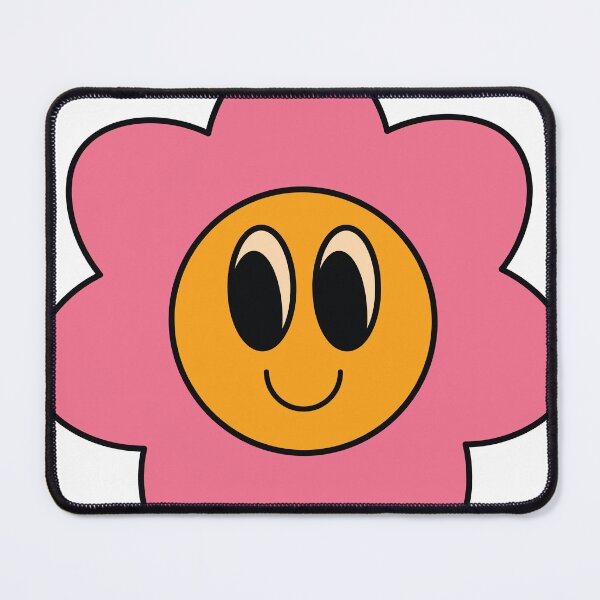 Item preview, Happy Pink Daisy – Cute Retro Kawaii Flower Face designed and sold by goodsunday28.