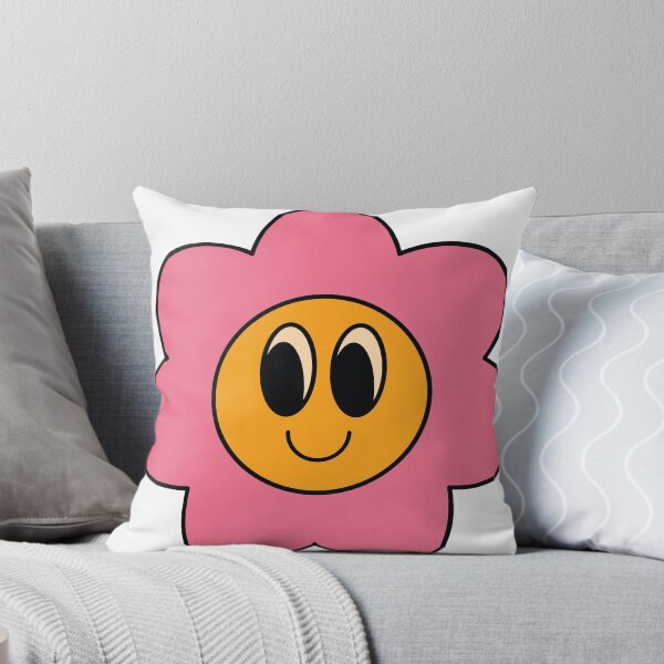 Item preview, Happy Pink Daisy – Cute Retro Kawaii Flower Face designed and sold by goodsunday28.