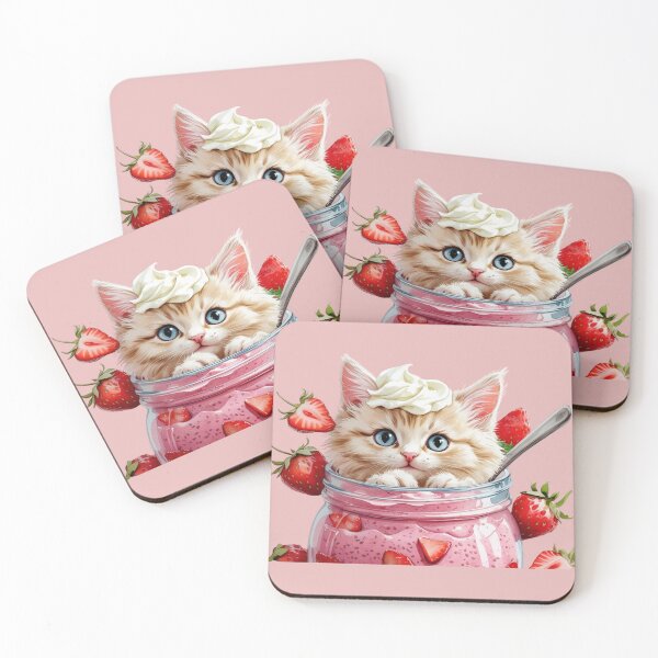 Item preview, Who Ordered the Strawberry "Paw"fait? designed and sold by CerealMilkyCo.
