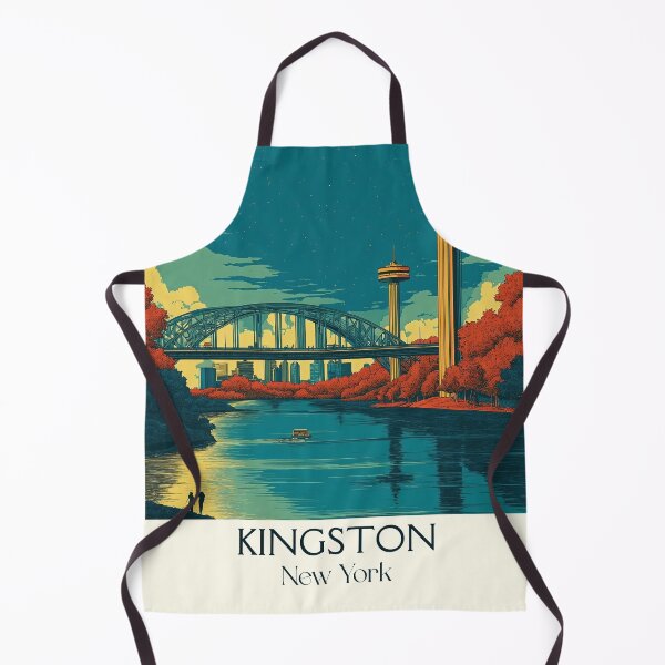 Item preview, Kingston New York Vintage Poster | Hudson Valley City designed and sold by TuncGK.