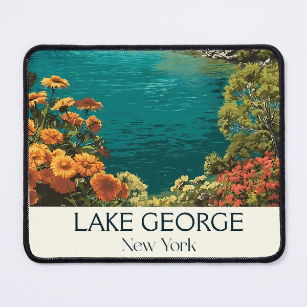 Item preview, Lake George New York Vintage Poster | Adirondacks Art designed and sold by TuncGK.