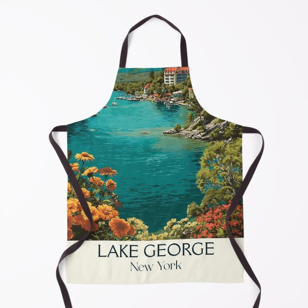 Item preview, Lake George New York Vintage Poster | Adirondacks Art designed and sold by TuncGK.