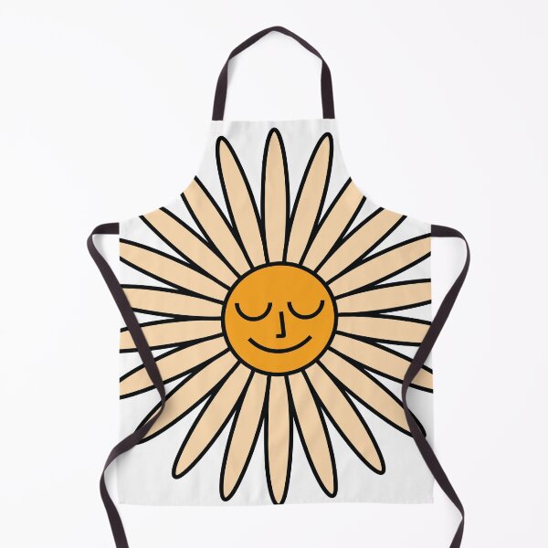 Item preview, Peaceful Daisy – Retro Minimal Smiling Flower Face designed and sold by goodsunday28.