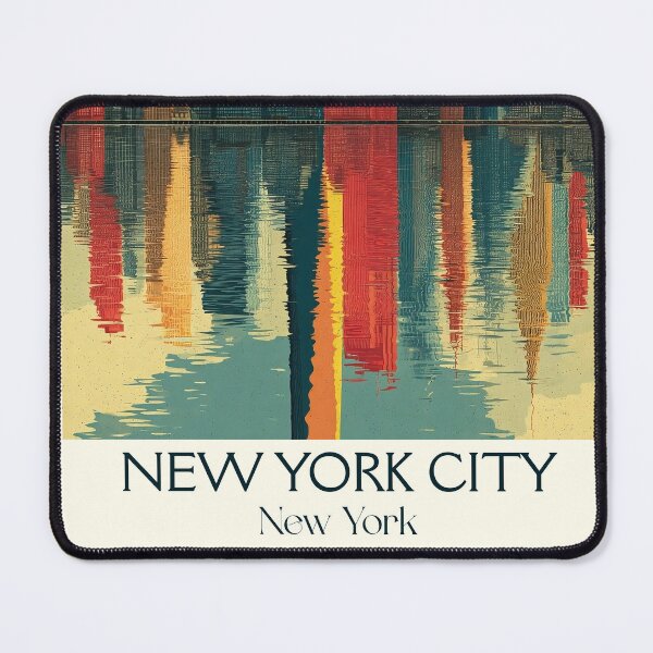 Item preview, New York City Vintage Poster | Lower Manhattan Skyline designed and sold by TuncGK.