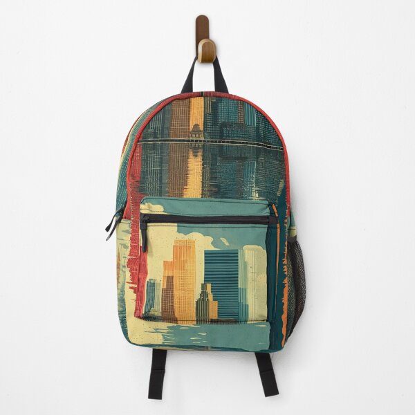 Item preview, New York City Vintage Poster | Lower Manhattan Skyline designed and sold by TuncGK.