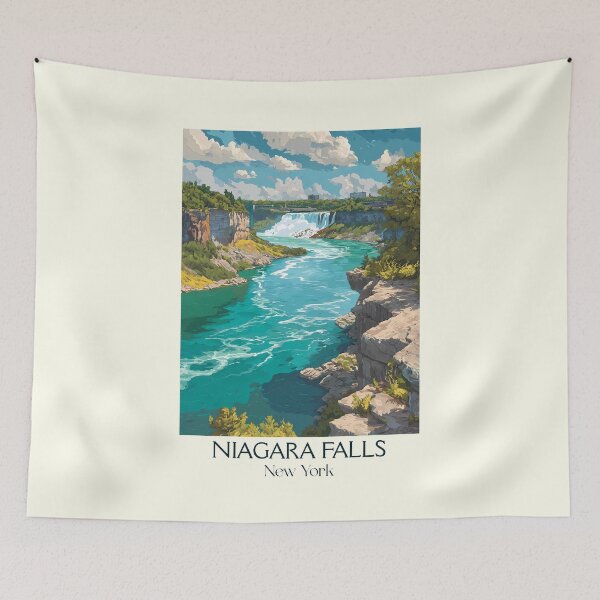 Item preview, Niagara Falls New York Vintage Poster | Natural Wonder designed and sold by TuncGK.