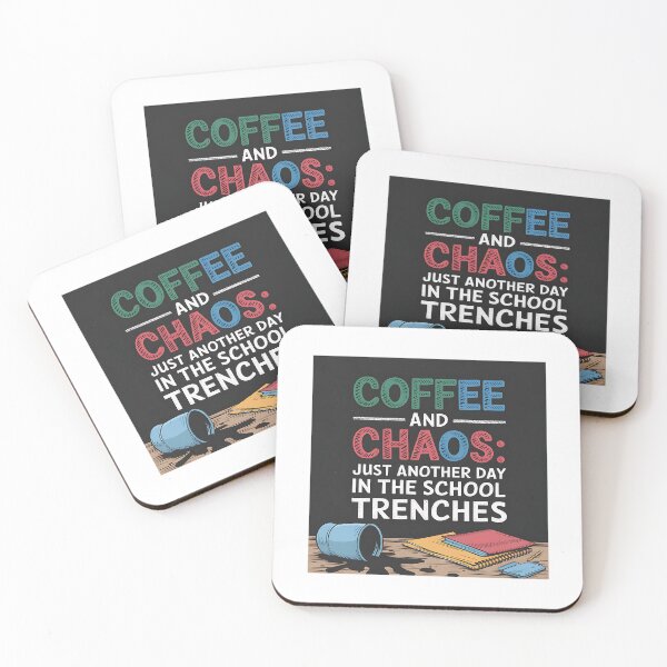 Item preview, Coffee and Chaos | Funny Paraprofessional School Life designed and sold by CuteDesignables.