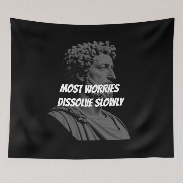 Item preview, Most Worries Dissolve Slowly - Marcus Aurelius Stoic Clothing | Marcus Aurelius Stoicism Artwork designed and sold by LexaArtworks.