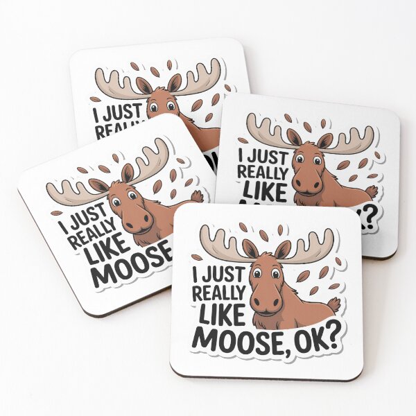Item preview, I Just Really Like Moose, Ok? Funny Moose Lover designed and sold by graphic-genie.