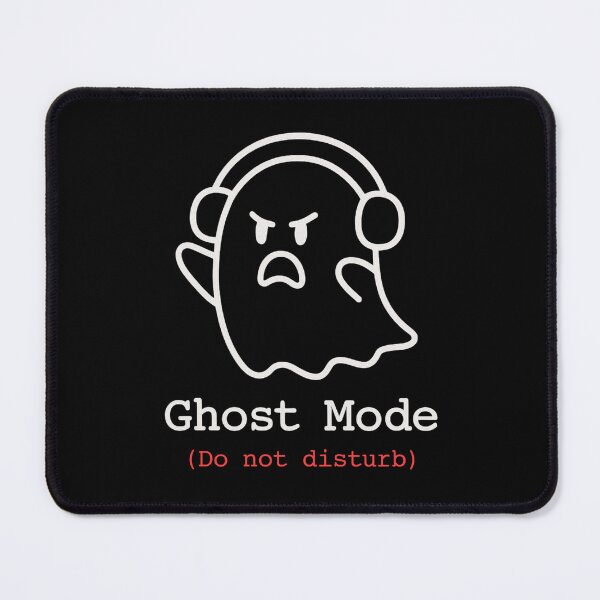 Item preview, Ghost Mode Sticker – Minimal Line Art Aesthetic designed and sold by LaserKey.