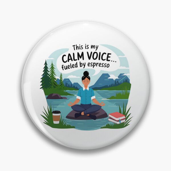 Item preview, This Is My Calm Voice Fueled by Espresso | Funny Paraprofessional Coffee designed and sold by CuteDesignables.