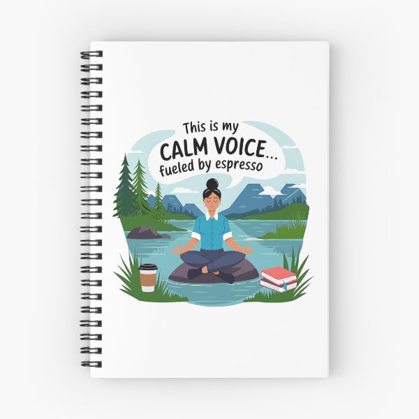 Item preview, This Is My Calm Voice Fueled by Espresso | Funny Paraprofessional Coffee designed and sold by CuteDesignables.