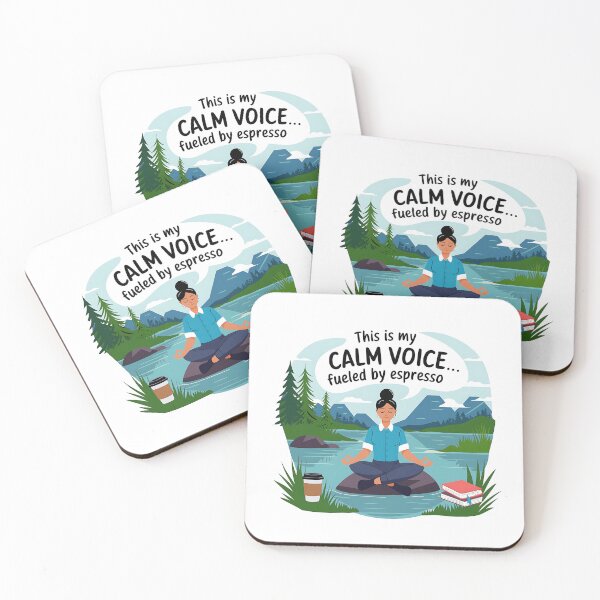 Item preview, This Is My Calm Voice Fueled by Espresso | Funny Paraprofessional Coffee designed and sold by CuteDesignables.