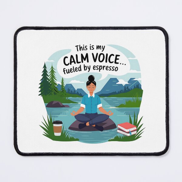 Item preview, This Is My Calm Voice Fueled by Espresso | Funny Paraprofessional Coffee designed and sold by CuteDesignables.