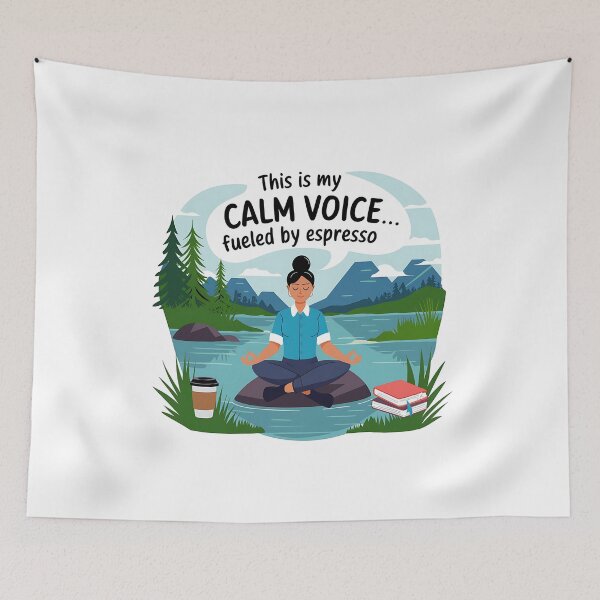 Item preview, This Is My Calm Voice Fueled by Espresso | Funny Paraprofessional Coffee designed and sold by CuteDesignables.