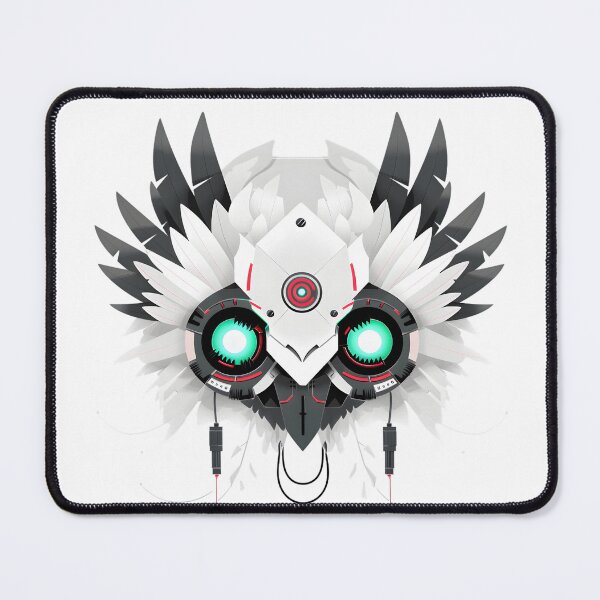 Item preview, Cyber Owl Totem with Neon Eyes designed and sold by 404Garden.