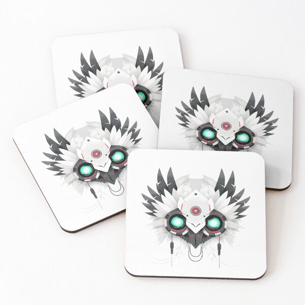 Item preview, Cyber Owl Totem with Neon Eyes designed and sold by 404Garden.