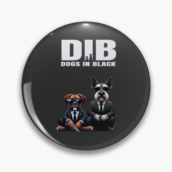 Item preview, Dogs in Black – DIB agents on four paws designed and sold by Sabber-and-Swag.