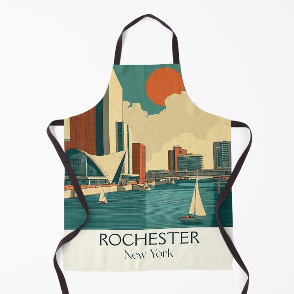 Item preview, Rochester New York Vintage Poster | Flower City Art designed and sold by TuncGK.