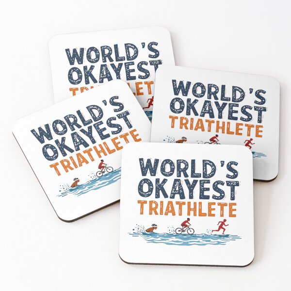 Item preview, World’s Okayest Triathlete | Funny Triathlon Training Gift designed and sold by Triathlongram.