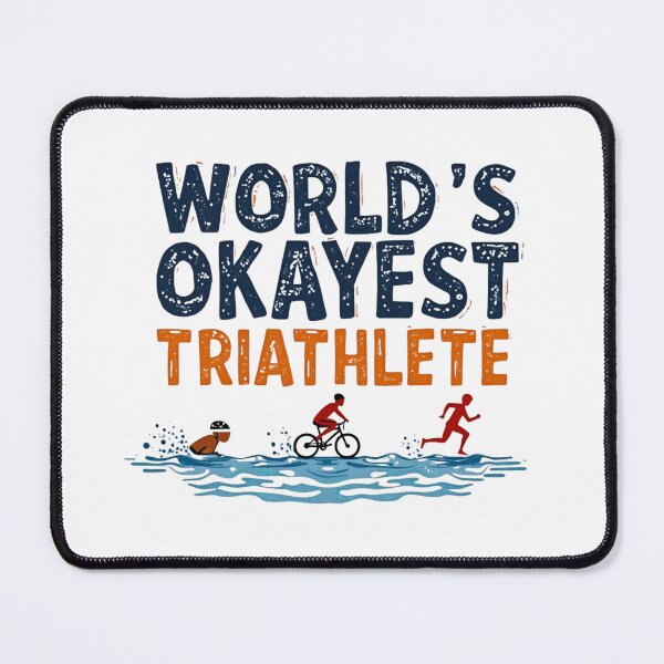 Item preview, World’s Okayest Triathlete | Funny Triathlon Training Gift designed and sold by Triathlongram.