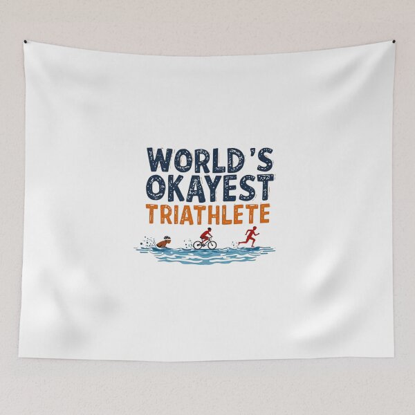 Item preview, World’s Okayest Triathlete | Funny Triathlon Training Gift designed and sold by Triathlongram.