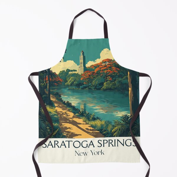Item preview, Saratoga Springs NY Vintage Poster | Upstate Resort designed and sold by TuncGK.