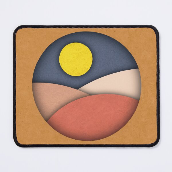 Item preview, Minimal Desert Landscape Aesthetic Illustration designed and sold by kandaxkaewkan.