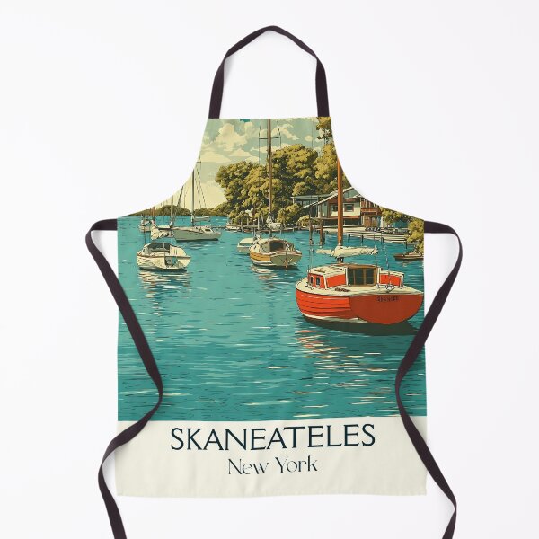 Item preview, Skaneateles New York Retro Poster | Finger Lakes Town designed and sold by TuncGK.