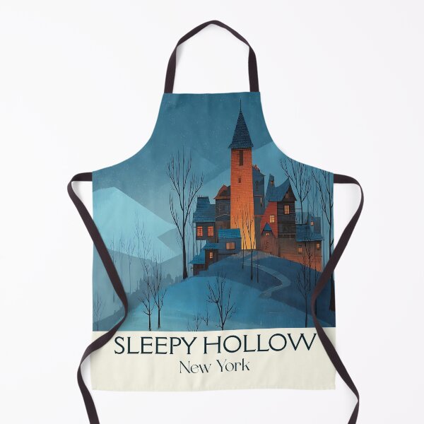 Item preview, Sleepy Hollow New York Vintage Poster | Halloween Art designed and sold by TuncGK.