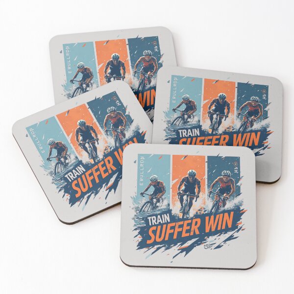 Item preview, Train, Suffer, Win | Triathlon Motivation & Endurance Athlete Design designed and sold by Triathlongram.