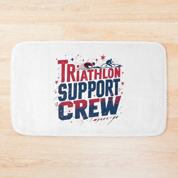 Item preview, Triathlon Support Crew | Race Day Team & Family Fan Design designed and sold by Triathlongram.