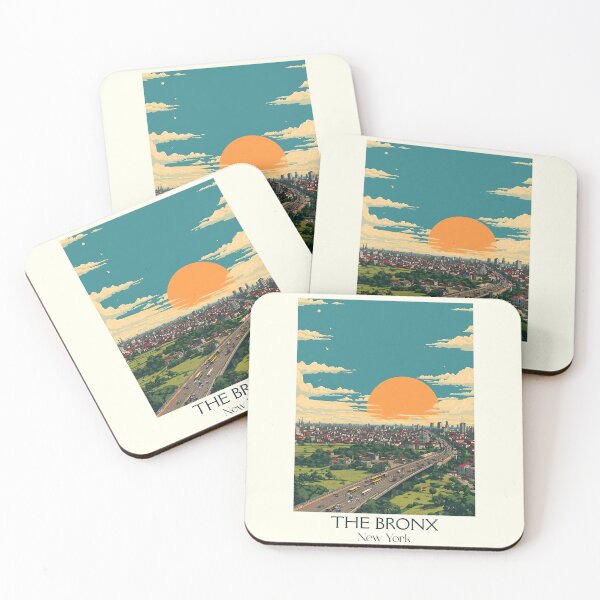 Item preview, The Bronx New York Retro Poster | NYC Borough Art designed and sold by TuncGK.