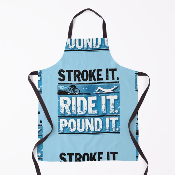 Item preview, Stroke It, Ride It, Pound It | Funny Triathlon Motivation Design designed and sold by Triathlongram.