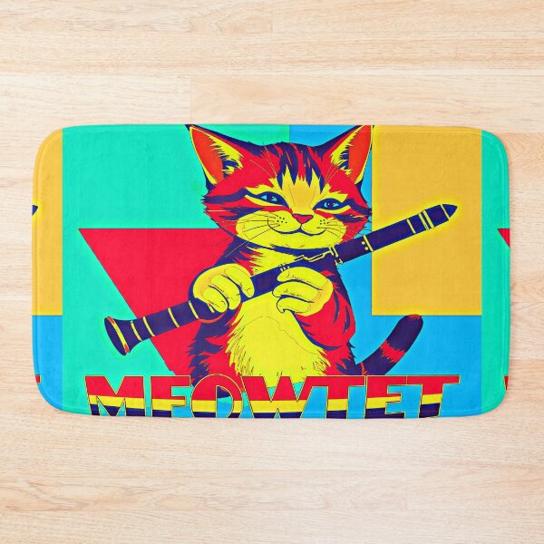 Item preview, Meowtet – Colorful feline jazz in a geometric world. designed and sold by Ralek.