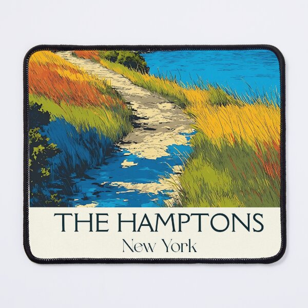 Item preview, The Hamptons New York Vintage Poster | Long Island Art designed and sold by TuncGK.
